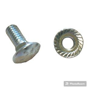 NEW Snowblower Carriage Bolt and Serrated Flange Lock Nut Hardware - Troybuilt